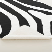 Zebra Print Stripes Muster Sherpadecke (3/4)