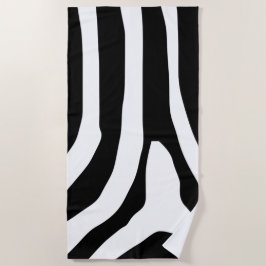 Zebra Print Stripes Muster Strandtuch