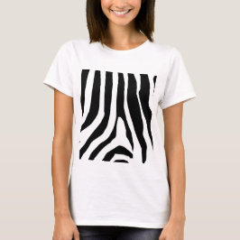 Zebra Print Stripes Muster T-Shirt