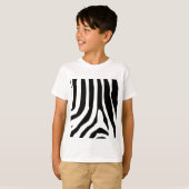 Zebra Print Stripes Muster T-Shirt (Vorne ganz)