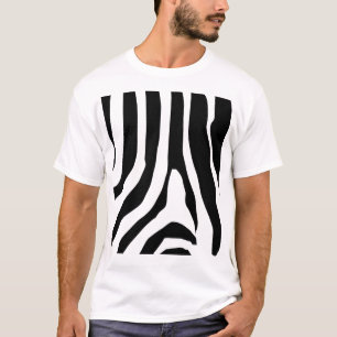 Zebra Print Stripes Muster T-Shirt