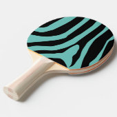 Zebra Print Stripes Muster Tischtennis Schläger (Vorderseite)
