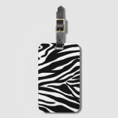 Zebra Print-Tag Gepäckanhänger (Vorderseite Vertikal)