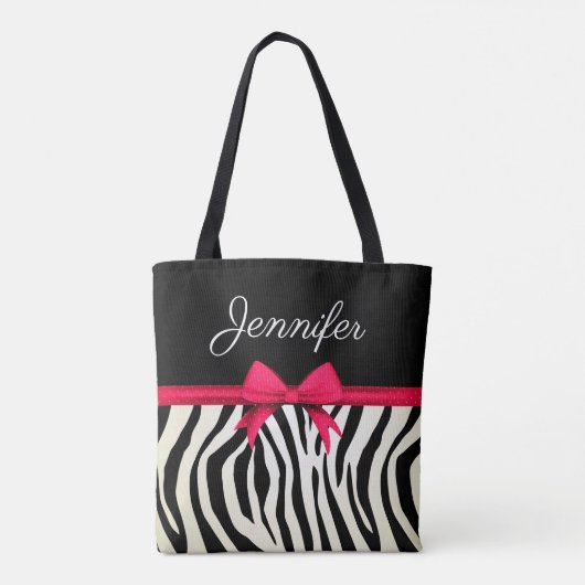 Zebra Print Tasche (Rückseite)