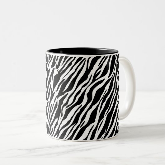 Zebra Print Tasse (VorderseiteRechts)