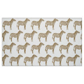 Zebra Print - Taupe Tan und White Stoff (Fat Quarter (45,7 x 55,9 cm))