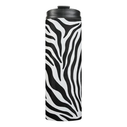 Zebra print thermal tumbler thermosbecher (Vorderseite)