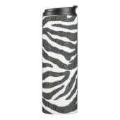 Zebra print Thermal Tumbler Thermosbecher (Nach links gedreht)