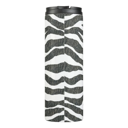 Zebra print Thermal Tumbler Thermosbecher (Rückseite)