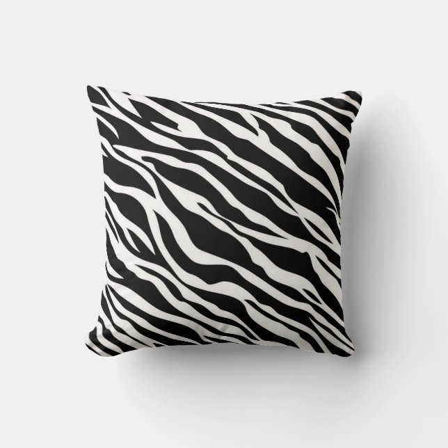 Zebra Print Throw Kissen (Vorderseite)