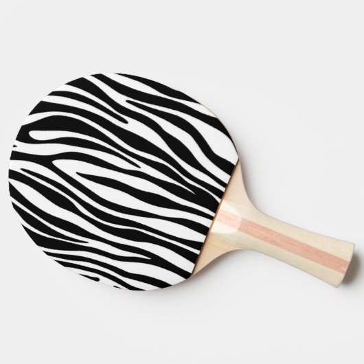 Zebra Print Tischtennis Schläger (Seitenansicht)