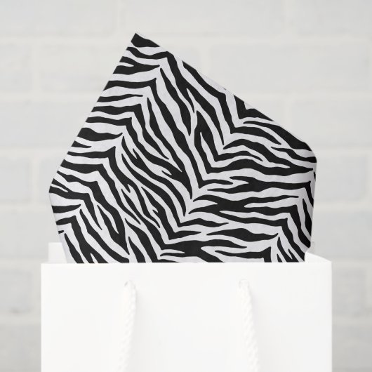 Zebra Print Tissue Paper Seidenpapier (Geschenktüte)