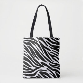 Zebra Print Tote Bag Tasche