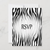 Zebra Print UAWG RSVP Karte (Rückseite)