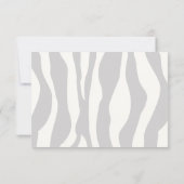 Zebra Print UAWG RSVP Karte (Rückseite)