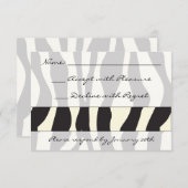 Zebra Print UAWG RSVP Karte (Vorne/Hinten)