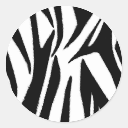 Zebra Print Umschlag Aufkleber Sticker (Vorderseite)