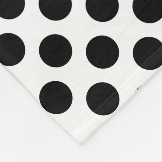 Zebra Print- und Dots-Muster Fleecedecke (Ecke)