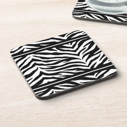 Zebra Print Untersetzer Set (Linke Seite)