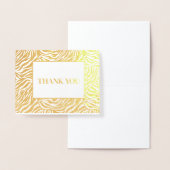 Zebra Print Vielen Dank Folienkarte (Anzeige)