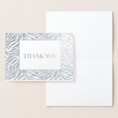 Zebra Print Vielen Dank Folienkarte (Anzeige)