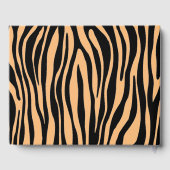 Zebra Print Wedding Gästebuch (Rückseite)