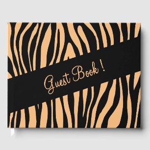 Zebra Print Wedding Gästebuch