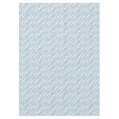 Zebra Print White Powder Blau Niedlich Moderne Mus Tischdecke (Vorderseite)