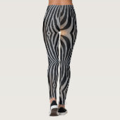 Zebra Print Women's Superior Quality Leggings (Rückseite)