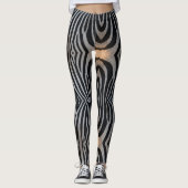 Zebra Print Women's Superior Quality Leggings (Vorderseite)