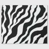 Zebra Print Wrapping Paper Geschenkpapier (Flach)