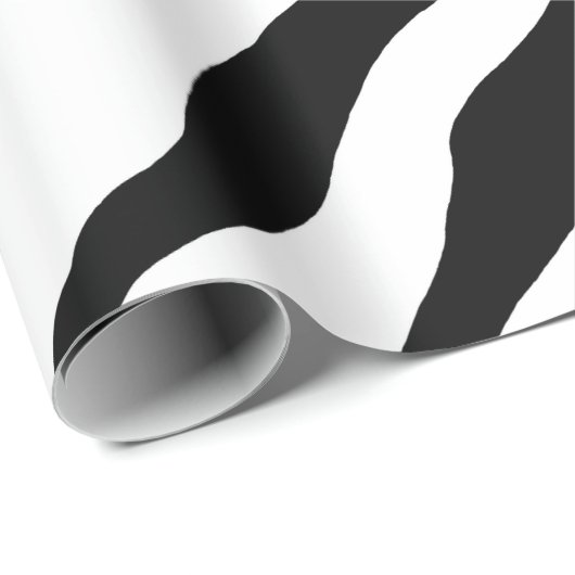 Zebra Print Wrapping Paper Geschenkpapier (Rolleneckpunkt)