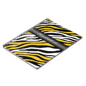Zebra Print Yellow Mix Personalisiertes Notebook Notizblock (Linke Seite)