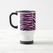 Zebra Print, Zebra Stripes, Rosa Zebra, Dschungel Reisebecher (Links)