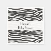 Zebra Print, Zebrastreifen, Babydusche Serviette (Vorderseite)