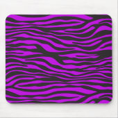 Zebra Print, Zebrastreifen, Lila Zebra, Dschungel Mousepad (Vorne)