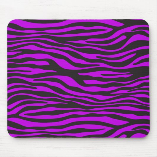 Zebra Print, Zebrastreifen, Lila Zebra, Dschungel Mousepad (Vorne)