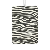 Zebra Print, Zebrastreifen, schwarz und weiß Autolufterfrischer (Rückseite)