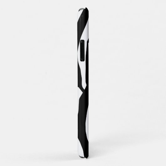 Zebra Print, Zebrastreifen, schwarz und weiß Case-Mate iPhone Hülle (Hinten/Rechts)