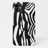 Zebra Print, Zebrastreifen, schwarz und weiß Case-Mate iPhone Hülle (Rückseite)