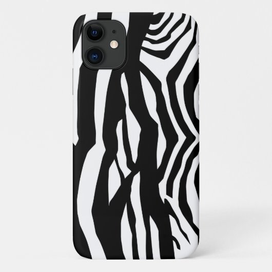 Zebra Print, Zebrastreifen, schwarz und weiß Case-Mate iPhone Hülle (Rückseite)