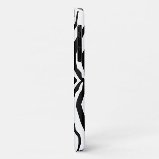 Zebra Print, Zebrastreifen, schwarz und weiß Case-Mate iPhone Hülle (Hinten/Links)