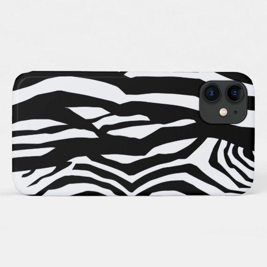 Zebra Print, Zebrastreifen, schwarz und weiß Case-Mate iPhone Hülle (Rückseite (Horizontal))