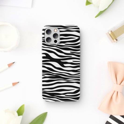 Zebra Print, Zebrastreifen, schwarz und weiß Case-Mate iPhone Hülle