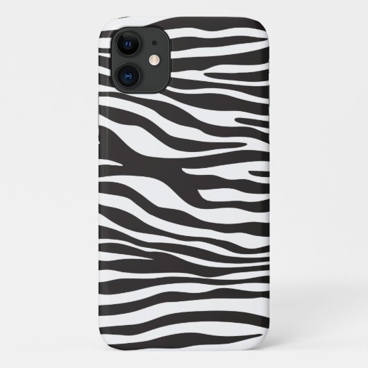 Zebra Print, Zebrastreifen, schwarz und weiß Case-Mate iPhone Hülle (Rückseite)