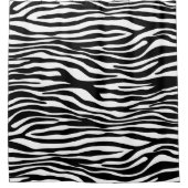 Zebra Print, Zebrastreifen, schwarz und weiß Duschvorhang (Vorderseite)