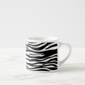 Zebra Print, Zebrastreifen, schwarz und weiß Espressotasse (Rechts)