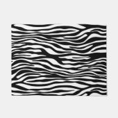 Zebra Print, Zebrastreifen, schwarz und weiß Fußmatte (Vorderseite)