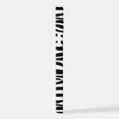 Zebra Print, Zebrastreifen, schwarz und weiß iPhone Hülle (Rechte Seite)