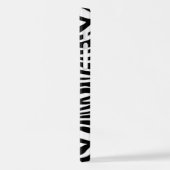 Zebra Print, Zebrastreifen, schwarz und weiß iPhone Hülle (Linke Seite)